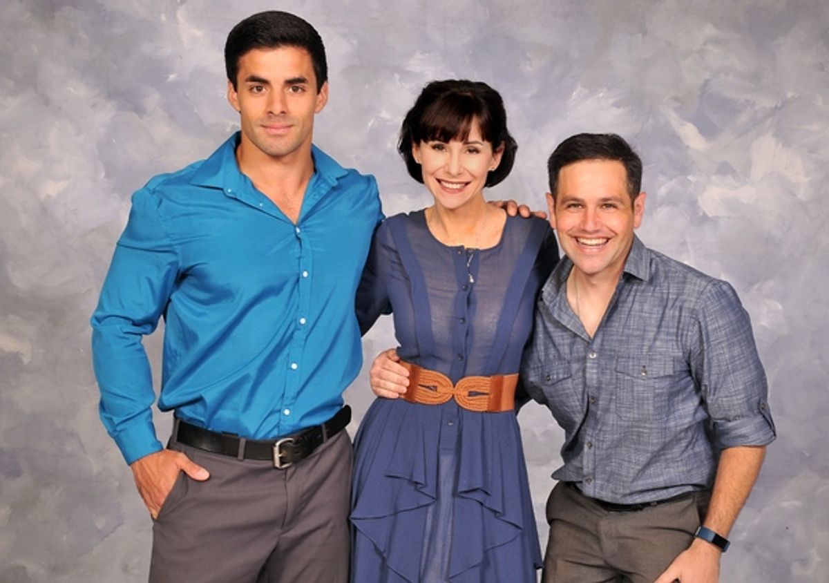 Adam Hollick, Susan Egan and Justin Cowden at 