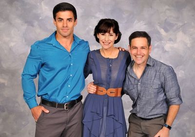 Adam Hollick, Susan Egan and Justin Cowden Photo