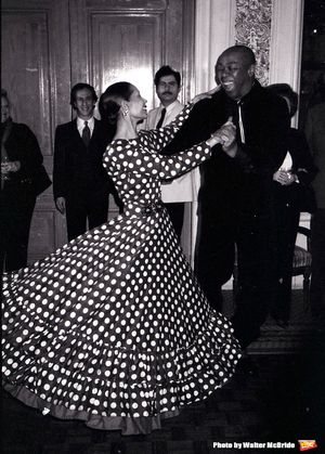 Geoffrey Holder and wife Carmen De Lavallade dancing at a Benefit Party on September 1, 1983 in New York City. @ BroadwayWorld Geoffrey Holder and wife Carmen De Lavallade dancing at a Benefit Party on September Photo