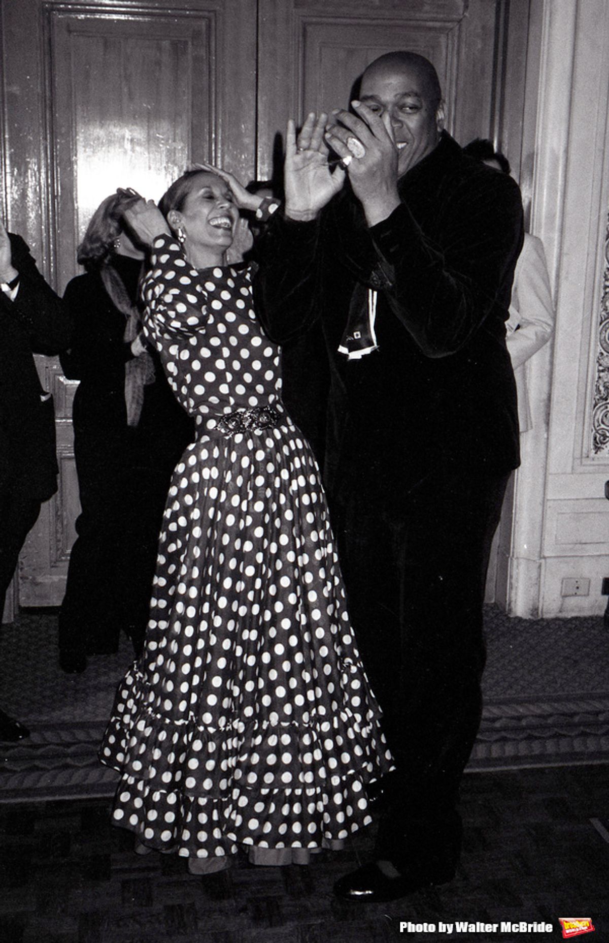 Geoffrey Holder and wife Carmen De Lavallade dancing at a Benefit Party on September 1, 1983 in New York City.  at 
