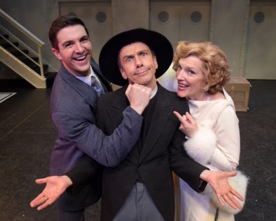 Zach Trimmer (as Billy Crocker), Jon J. Peterson (as Moonface Martin) and Stacia Fern Photo