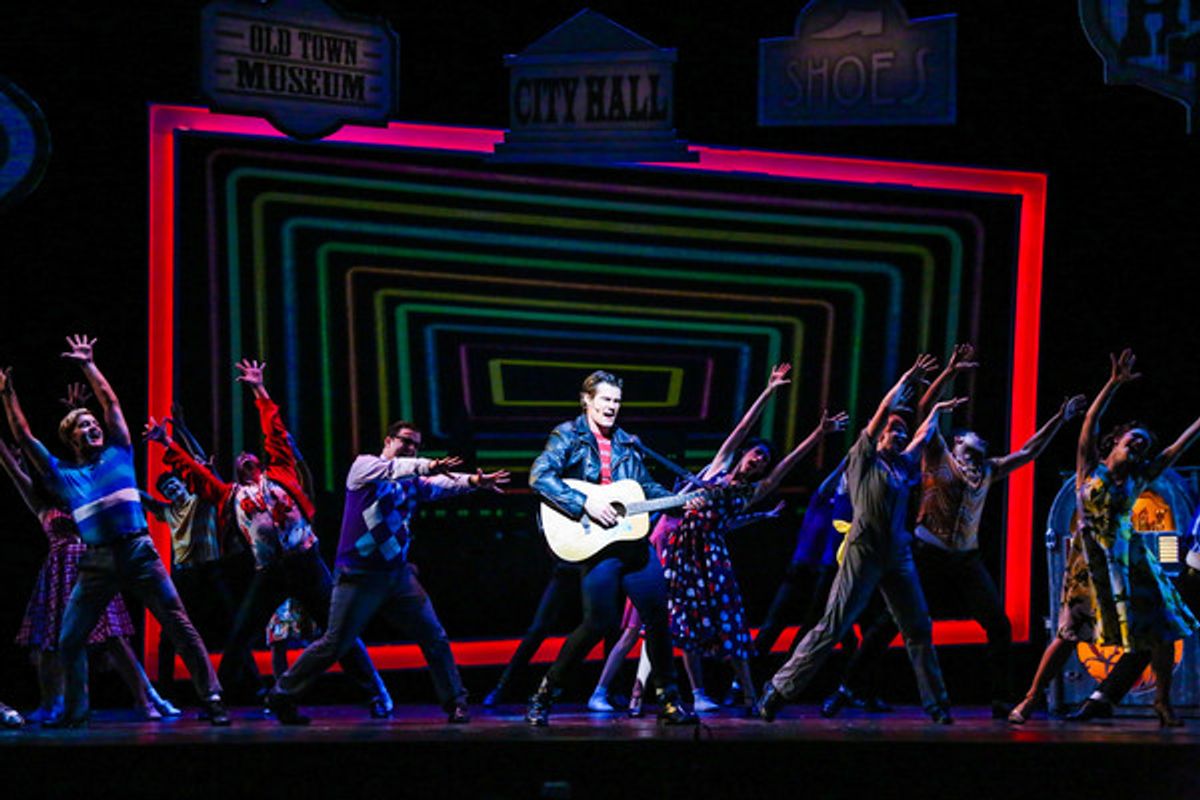 Tim Rogan and the Cast of ALL SHOOK UP at 