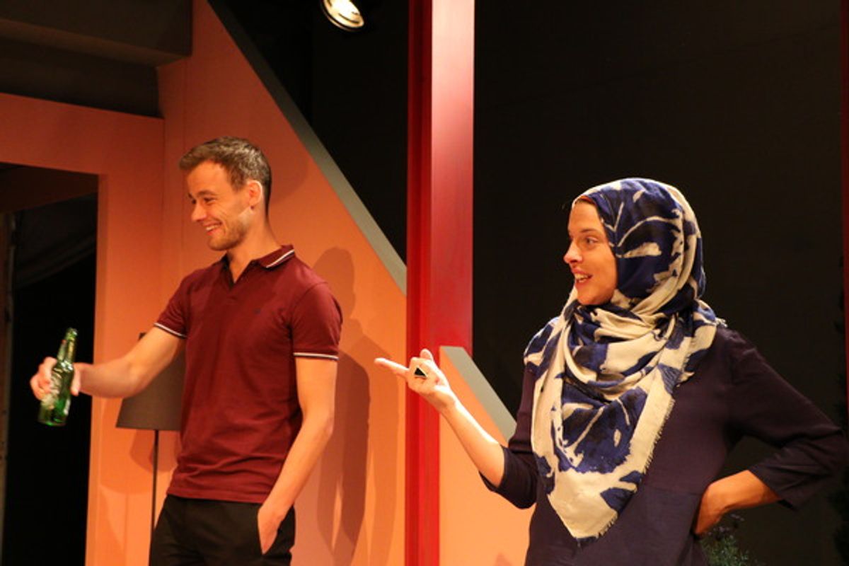 Alan Mahon and Claire Cartwright at 