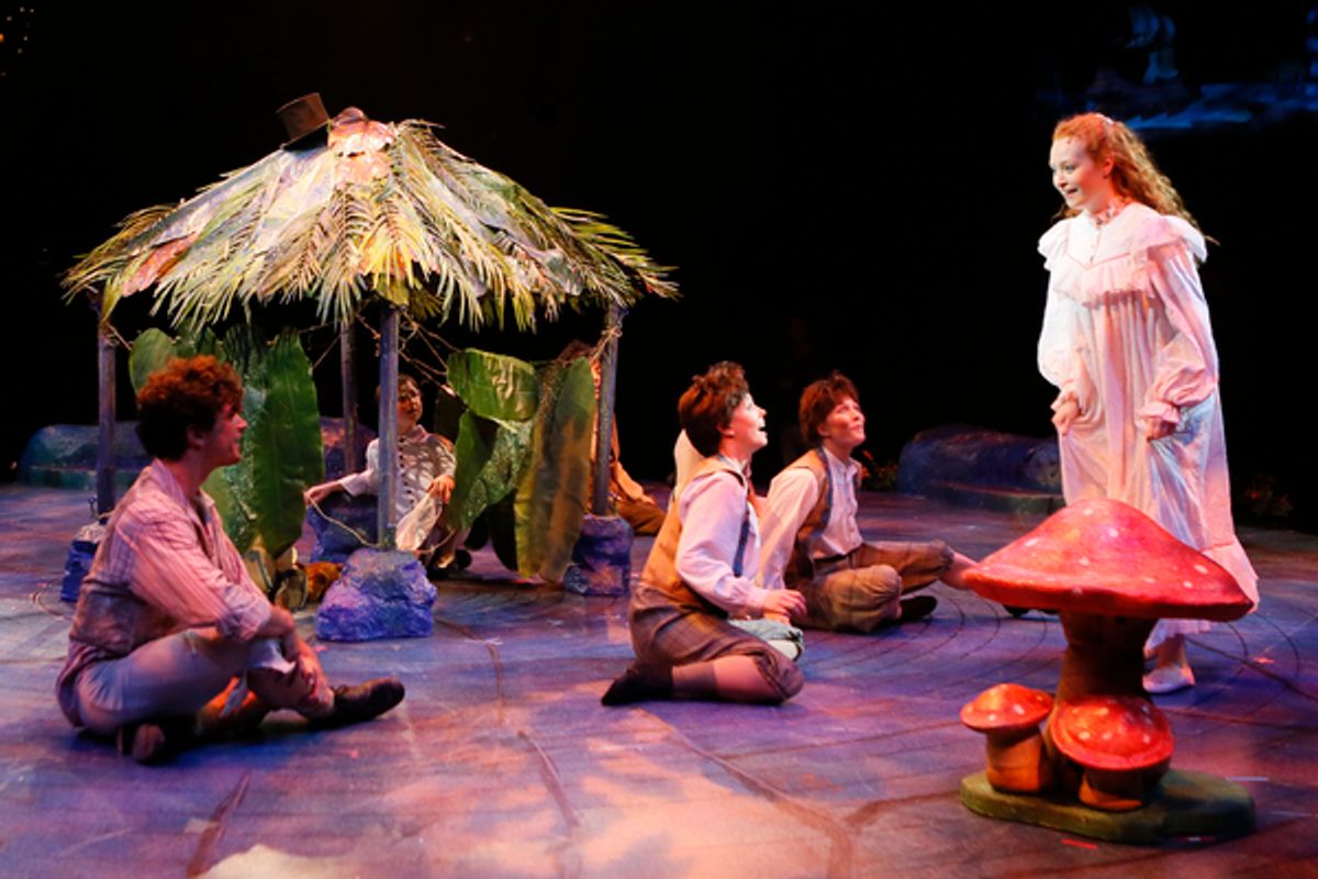 Kate Fitzgerald and the cast of North Shore Music Theatreâ€™s production of PETER PAN at 