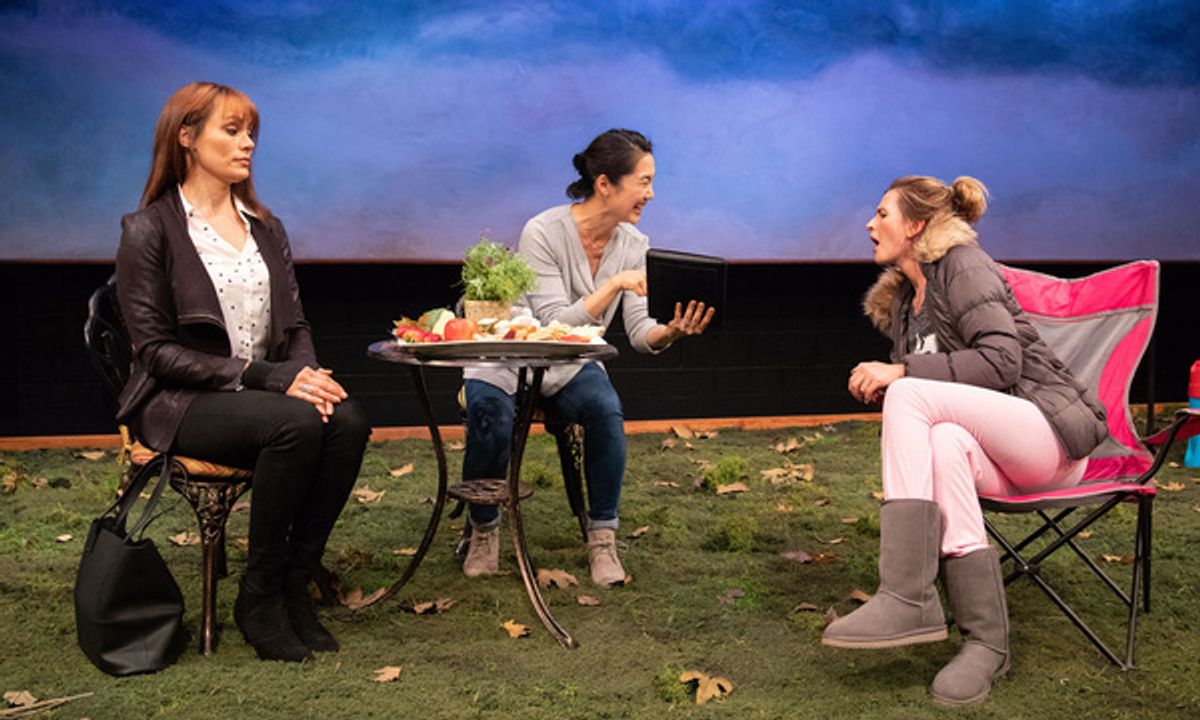 Emily Swallow, Jackie Chung, Megan Ketch at 