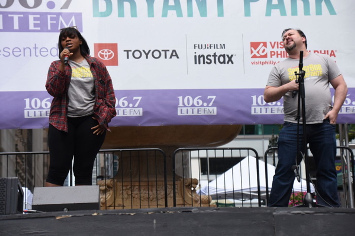 Photo Coverage: Cast Members From WAITRESS, SPONGEBOB, and More Perform at Broadway In Bryant Park  Image