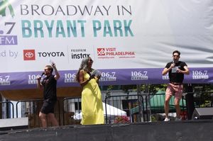 Helen Little is joined by Preston Boyd and Alex Mandell from The Play That Goes Wrong Photo