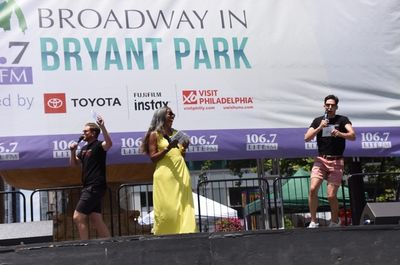 Helen Little is joined by Preston Boyd and Alex Mandell from The Play That Goes Wrong Photo