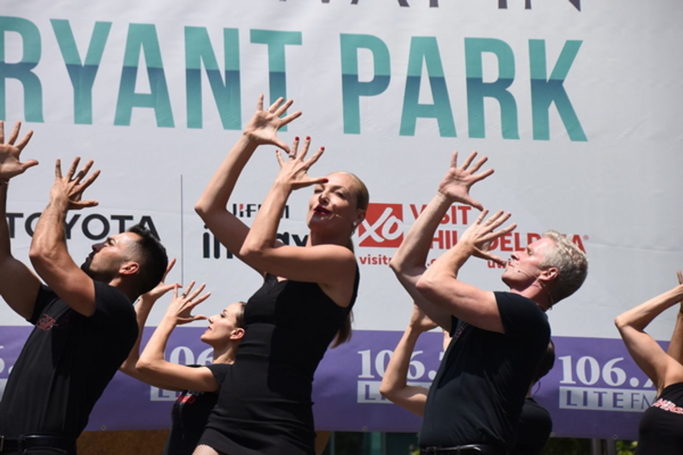 Photo Coverage: Cast Members From WAITRESS, SPONGEBOB, and More Perform at Broadway In Bryant Park  Image