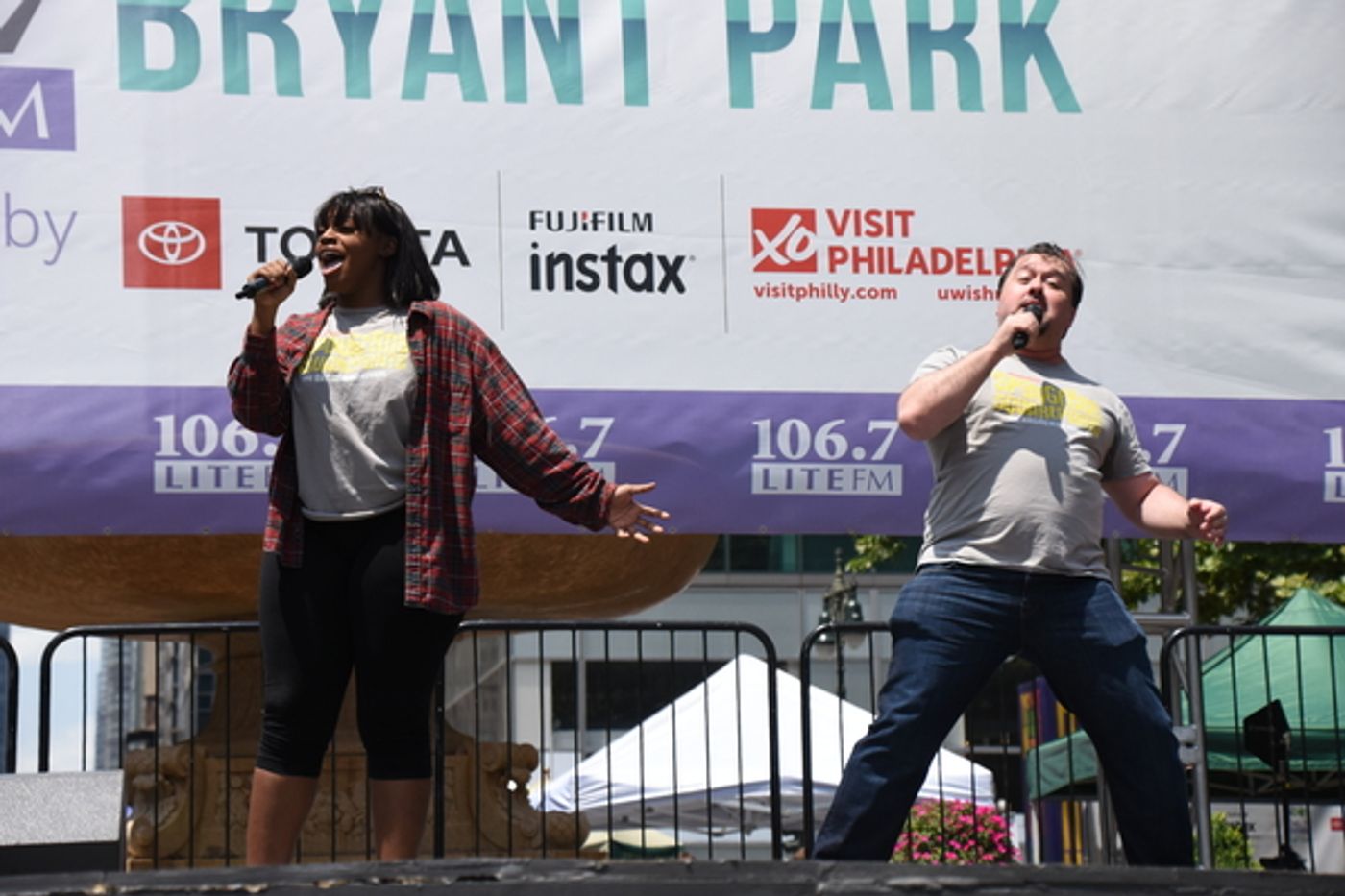 Photo Coverage: Cast Members From WAITRESS, SPONGEBOB, and More Perform at Broadway In Bryant Park  Image