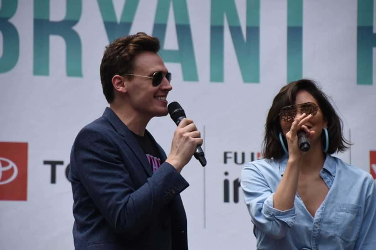 Erich Bergen and Katherine McPhee at 