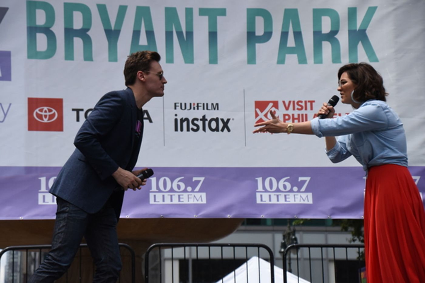 Photo Coverage: Cast Members From WAITRESS, SPONGEBOB, and More Perform at Broadway In Bryant Park  Image
