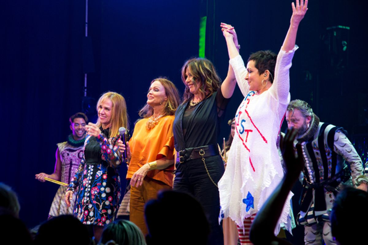 Charlotte Caffey, Belinda Carlisle, Kathy Valentine, Jane Wiedlin at 