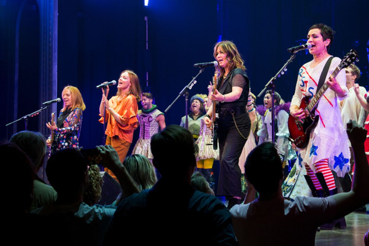 Charlotte Caffey, Belinda Carlisle, Kathy Valentine, Jane Wiedlin at 