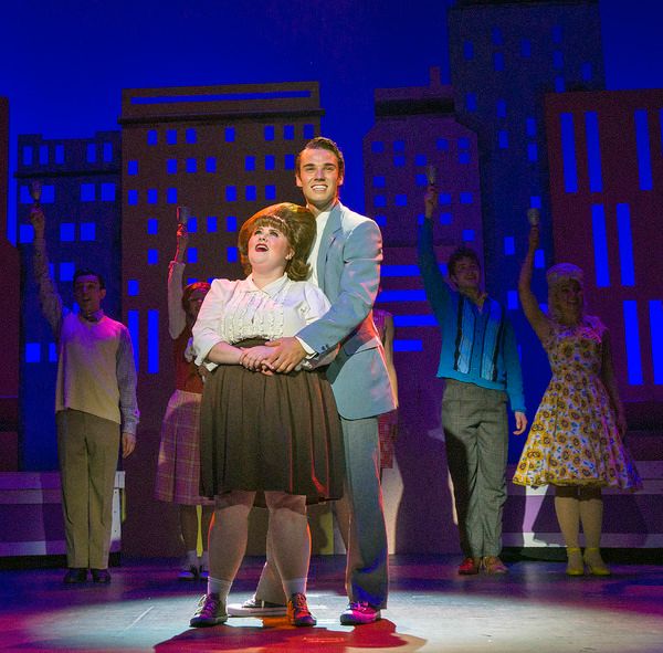 Katy Geraghty as Tracy Turnblad and Sam Leicht as Link Larkin Photo