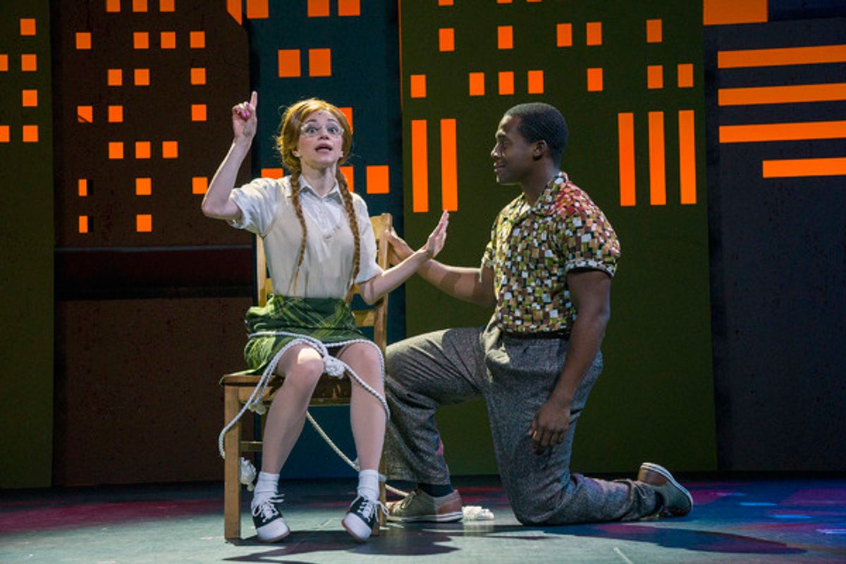 Christina Emily Jackson as Penny Pingleton and Malcom Franklin as Seaweed at 