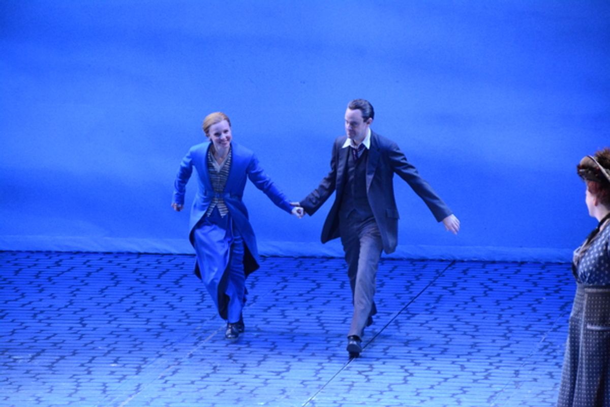 Lauren Ambrose and Harry Hadden-Paton at 