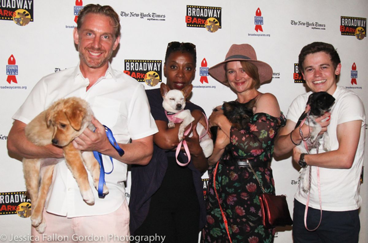 Paul Thornley, Noma Dumezweni, Poppy Miller, and Sam Clemmett at 