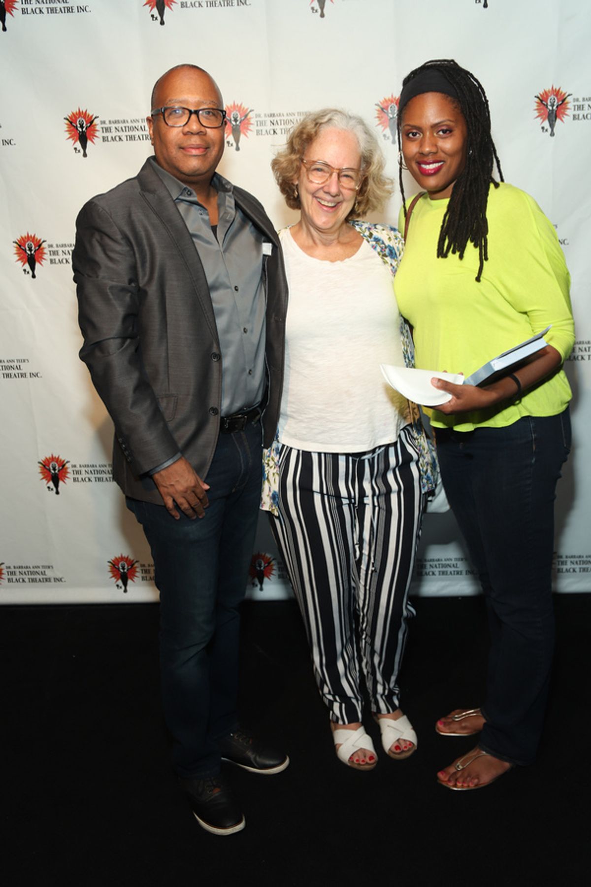 Talvin Wilkes, Anne Hamburger, and Nikkole Salter at 