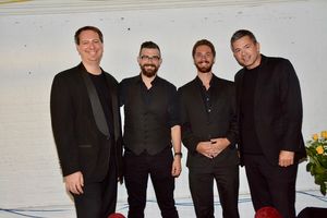 The Band-Jerry DeVore, Zak Eldridge, Jonathan Russell and John Fischer (Musical Director) @ BroadwayWorld The Band-Jerry DeVore, Zak Eldridge, Jonathan Russell and John Fischer (Musical Direc Photo