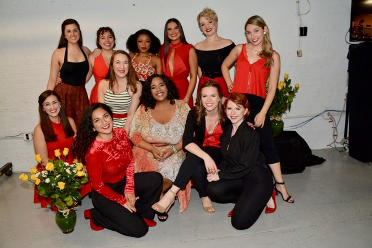 The Ladies of Broadway's Rising Stars-Melanie Gettler, Stephanie Bacastow, Emily Royer, Maddy Waters, Brittneyann Accetta, Makyra Alexander, Gigi Encarnacion, Emily Janes, Emma Maxwell, Kelsey Lee Smith, Hannah Mount and Ashley Ryan at 