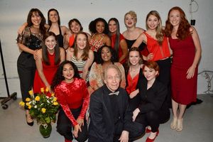 Scott Sigel joins the ladies of Broadway's Rising Stars-Melanie Gettler, Stephanie Bacastow, Emily Royer, Maddy Waters, Brittneyann Accetta, Makyra Alexander, Gigi Encarnacion, Emily Janes, Emma Maxwell, Kelsey Lee Smith, Hannah Mount and Ashley Ryan @ BroadwayWorld Scott Sigel joins the ladies of Broadway's Rising Stars-Melanie Gettler, Stephanie Ba Photo