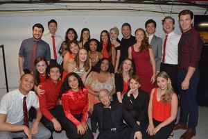 Scott Siegel, Farah Alvin, John Fischer, Nili Basman with the cast -Brittneyann Accetta, Makyra Alexander, Stephanie Bacastow, Will Brockman, Gigi Encarnacion, Christopher J. Essex, Melania Gettler, Emily Janes, Dongwoo Kang, Nick Manna, Emma Maxwell, Han @ BroadwayWorld Scott Siegel, Farah Alvin, John Fischer, Nili Basman with the cast -Brittneyann Accet Photo