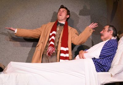 Alan Gibson as Arpad and John Bacarella as Mr. Maraczek Photo
