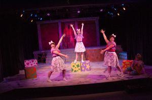 left to right: Lauren Alberg as Chenille, Alyssa Tschirgi as Lucille, and Lindsay Hopkins as Camille
Photos courtesy of Erika Leigh Portraits & Design @ BroadwayWorld left to right: Lauren Alberg as Chenille, Alyssa Tschirgi as Lucille, and Lindsay Hop Photo