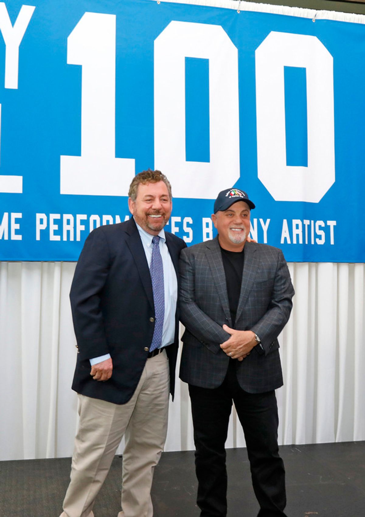 A press conference is held to honor Billy Joel's 100th show at Madison Square Garden in New York City. at 