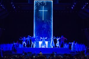 Mostly Mozart Festival Orchestra Music Director Louis Langrée and the orchestra and cast of Lincoln Center’s production of Leonard Bernstein’s MASS @ BroadwayWorld Mostly Mozart Festival Orchestra Music Director Louis Langrée and the orchestra an Photo