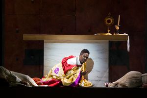 Nmon Ford, the Celebrant, in Lincoln Center’s production of Leonard Bernstein’s MASS at the 2018 Mostly Mozart Festival @ BroadwayWorld Nmon Ford, the Celebrant, in Lincoln Center’s production of Leonard Bernstein¿ Photo