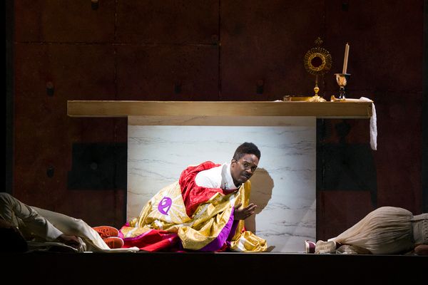 Nmon Ford, the Celebrant, in Lincoln Centerâ€™s production of Leonard Bernstein Photo