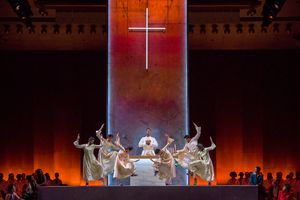 Nmon Ford, the Celebrant, and dancers in Lincoln Center’s production of Leonard Bernstein’s MASS at the 2018 Mostly Mozart Festival @ BroadwayWorld Nmon Ford, the Celebrant, and dancers in Lincoln Center’s production of Leonar Photo