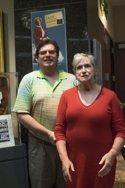 Post-Tribune Columnist Philip Potempa and TATC Board Member Pat Binkley at the Openin Photo