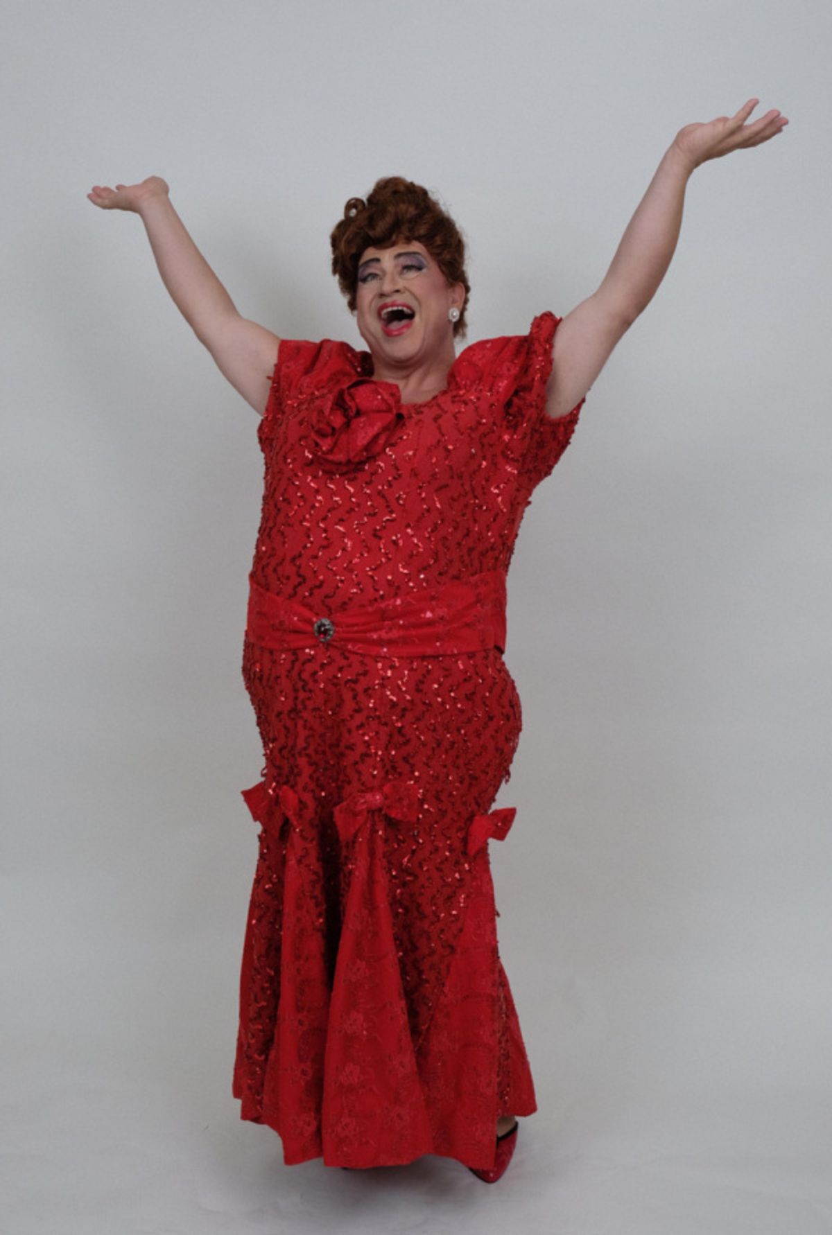 John Massey as Edna Turnblad. at 