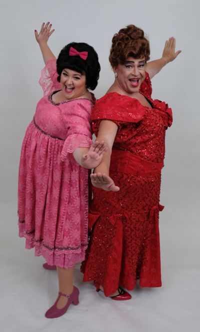 L-R: Bethany Slomka as Tracy Turnblad and John Massey as Edna Turnblad. Photo