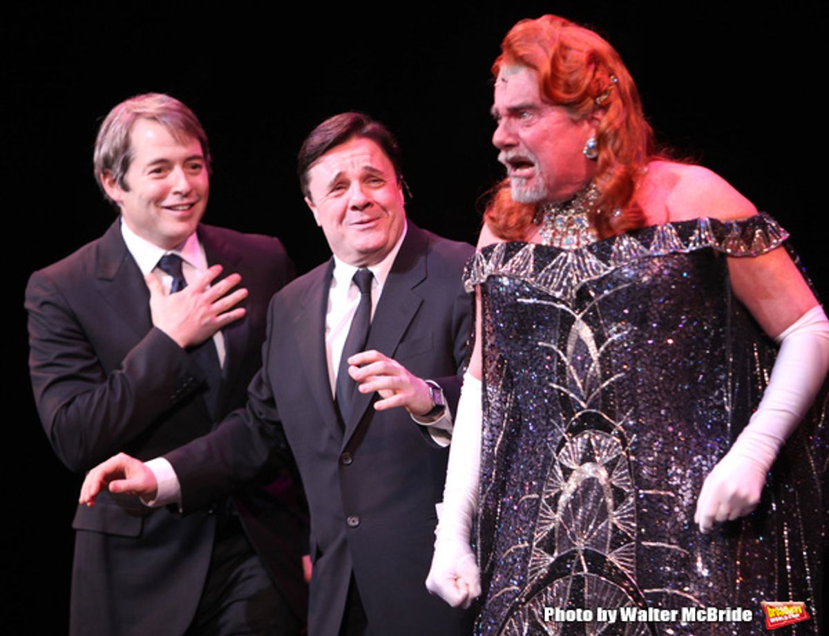 Gary Beach & Matthew Broderick & Nathan Lane at 