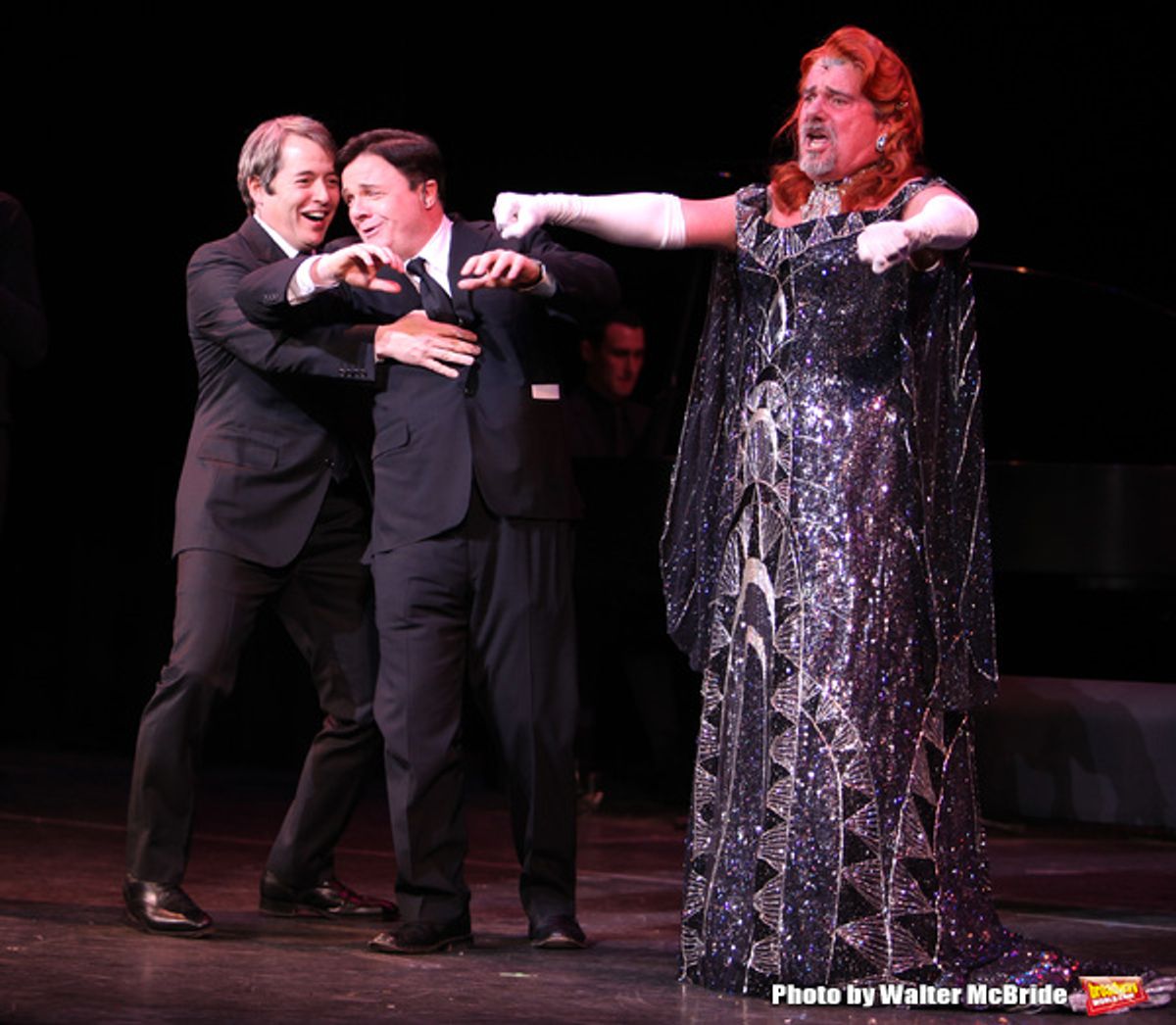 Matthew Broderick & Nathan Lane & Gary Beach at 