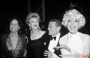 Coleen Dewhurst, Angela Lansbury, Jerry Herman and Carol Channing Photo