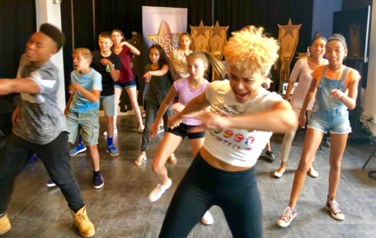 Kim Exum taught a musical movement master class with the Kids and Teens at Actors Connection. at 