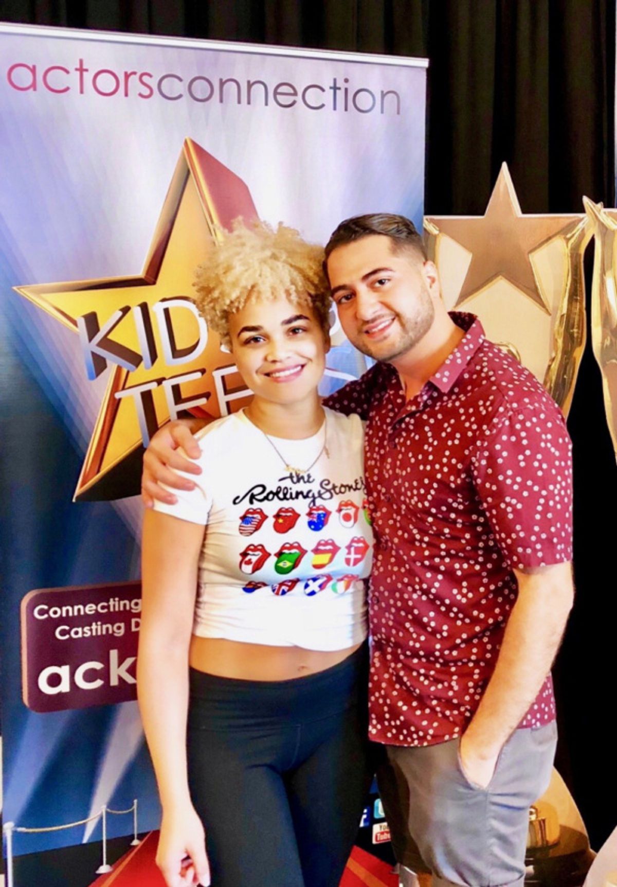 Broadway Star Kim Exum (Book of Mormon) visits Director Walid Chaya, and fellow VCU alumni, to wrap Actors Connection Performing Arts Camp. at 