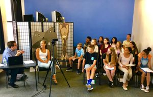Casting Director Michael Cassara speaks to teens about the audition and casting process before monologue coaching. @ BroadwayWorld Casting Director Michael Cassara speaks to teens about the audition and casting proce Photo
