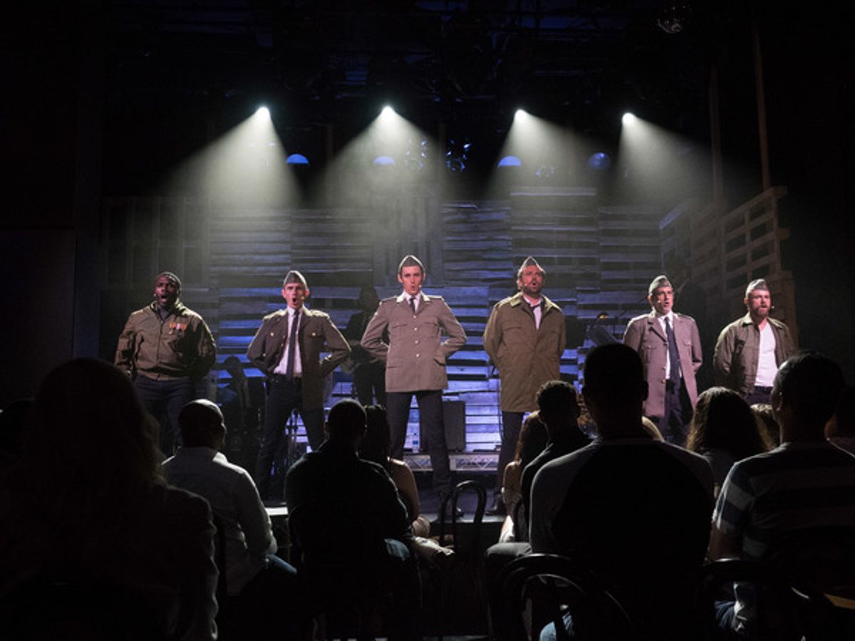 Rogelio Douglas Jr., Payson Lewis, Reeve Carney, Patrick Mulvey, Jason Paige, and James Byous at 