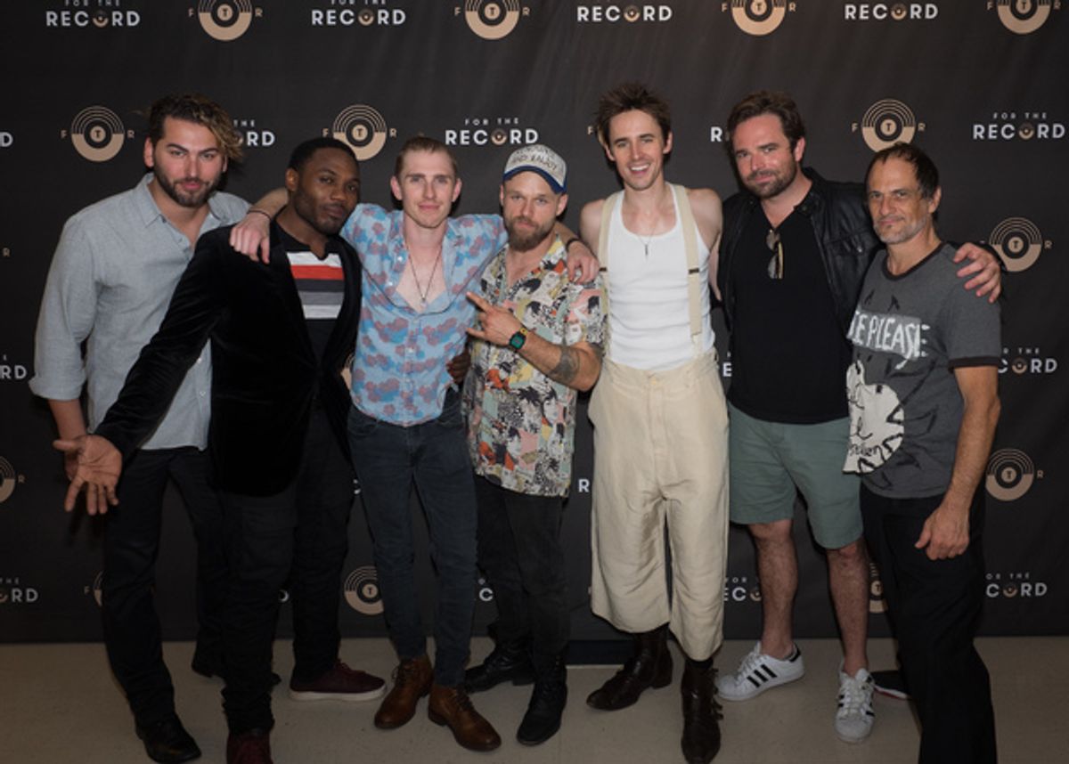 Christopher Lash, Rogelio Douglas Jr., Payson Lewis, James Byous, Reeve Carney, Patrick Mulvey, and Jason Paige at 