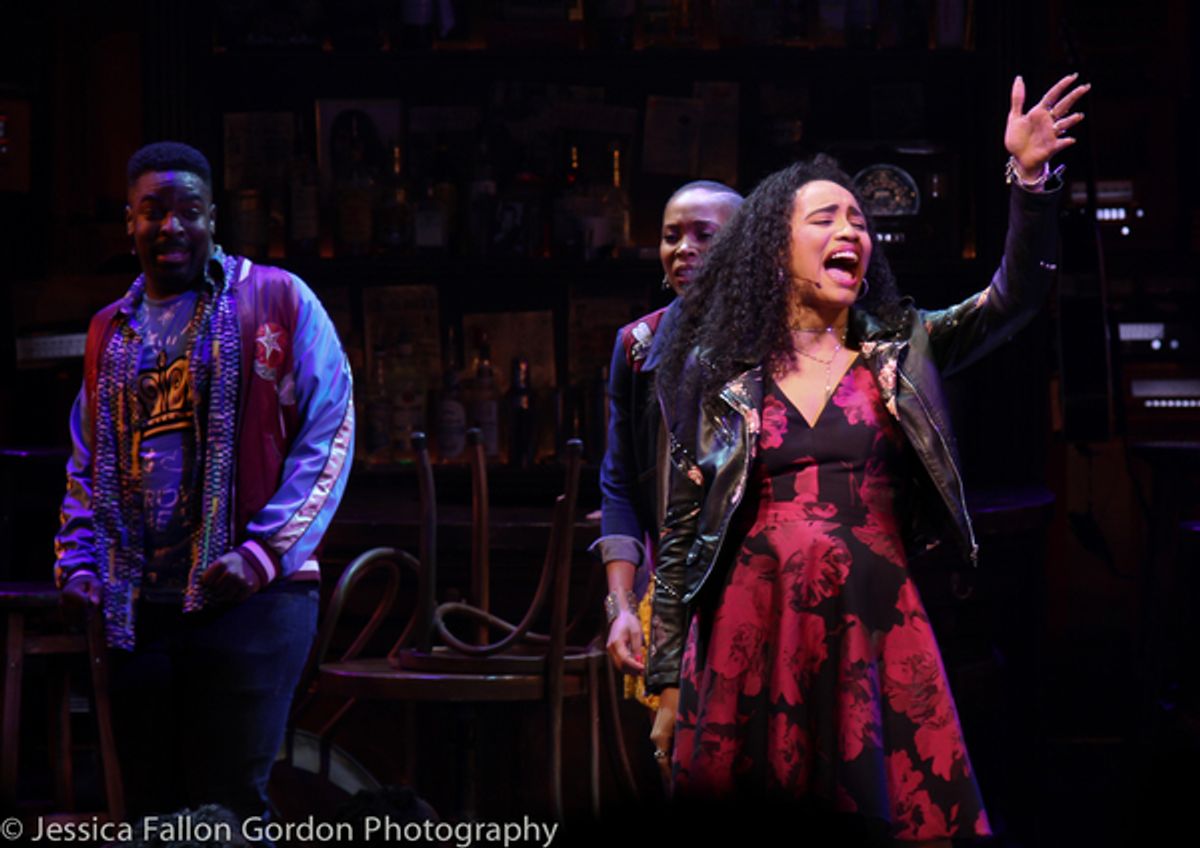 Nicole Vanessa Ortiz and the cast of SMOKEY JOE'S CAFE at 