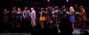 Mike Stoller and the cast of SMOKEY JOE'S CAFE Photo