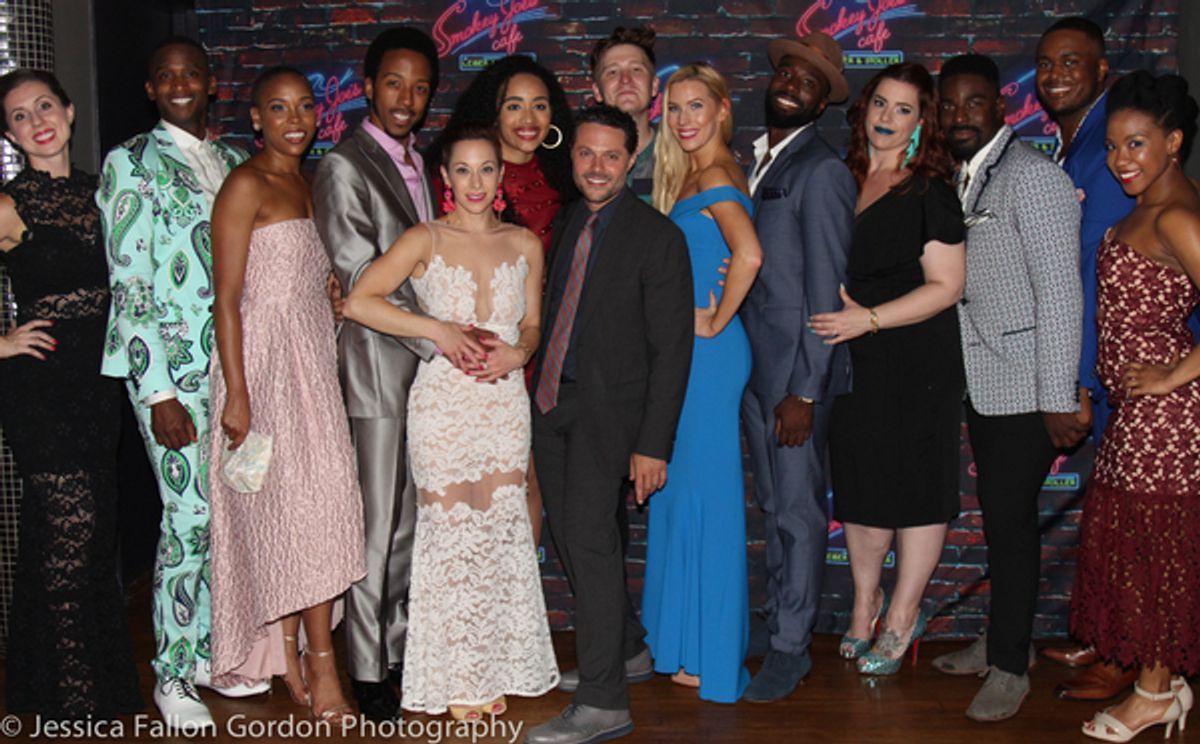 Alison Solomon, Joshua Bergasse and the cast of SMOKEY JOE'S CAFE at 