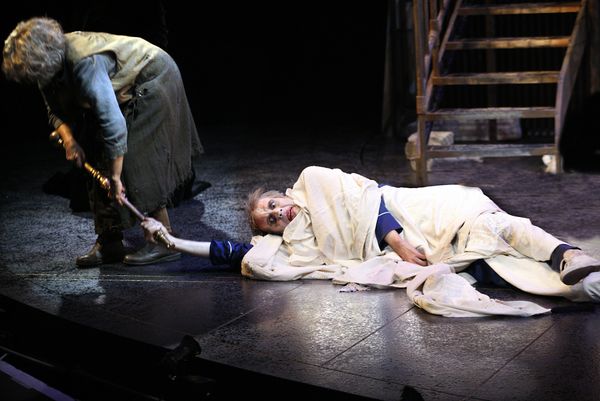 Debra Gillett as Juliette, Rhys Ifans as the King Photo