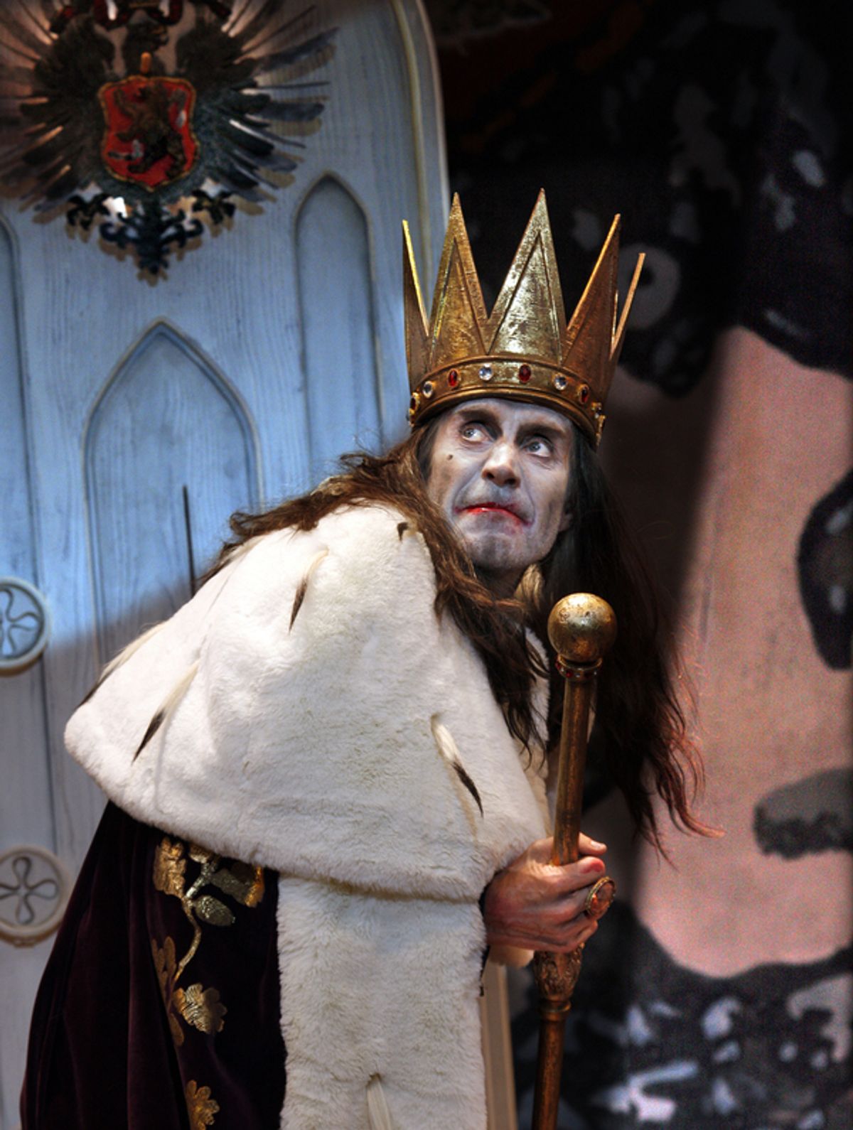 Rhys Ifans as the King at 